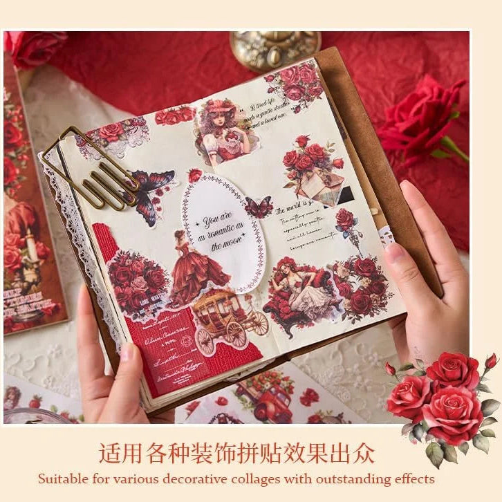Aesthetic Vintage Stickers Book