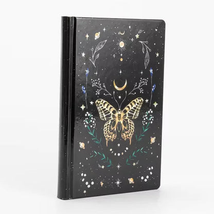 Holographic Butterfly and Moon Hardcover Journal