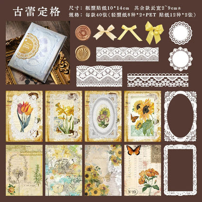 Aesthetics Flower Lace Materials Paper DIY Sheets