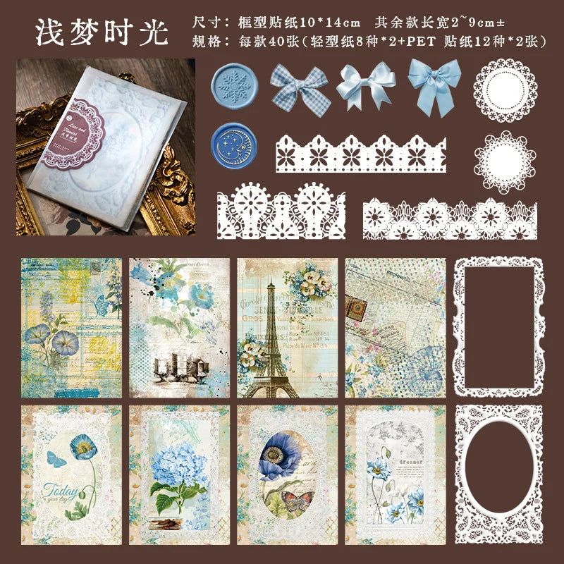 Aesthetics Flower Lace Materials Paper DIY Sheets