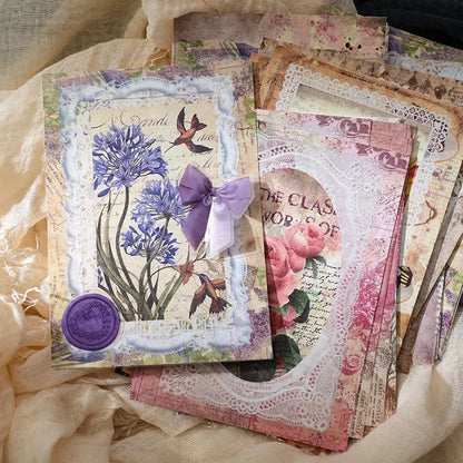 Aesthetics Flower Lace Materials Paper DIY Sheets