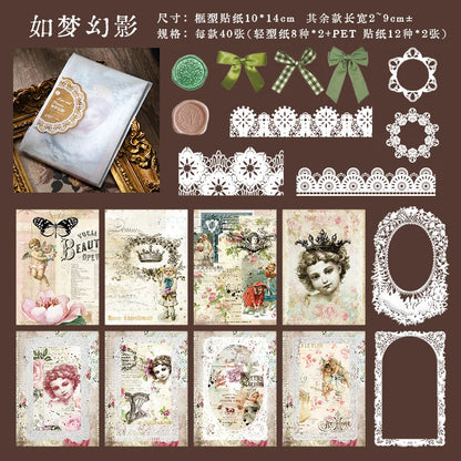 Aesthetics Flower Lace Materials Paper DIY Sheets