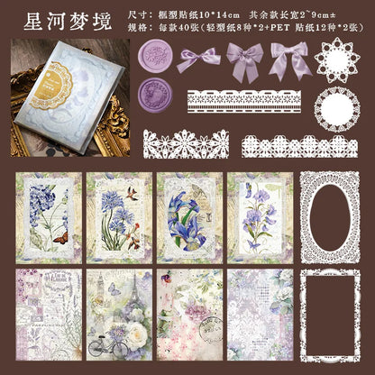 Aesthetics Flower Lace Materials Paper DIY Sheets