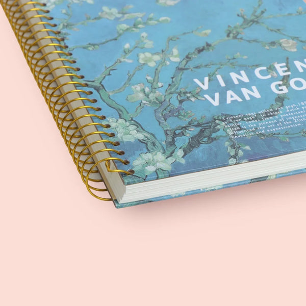 Vincent Van Gogh Almond Tree Coil Register Notebook