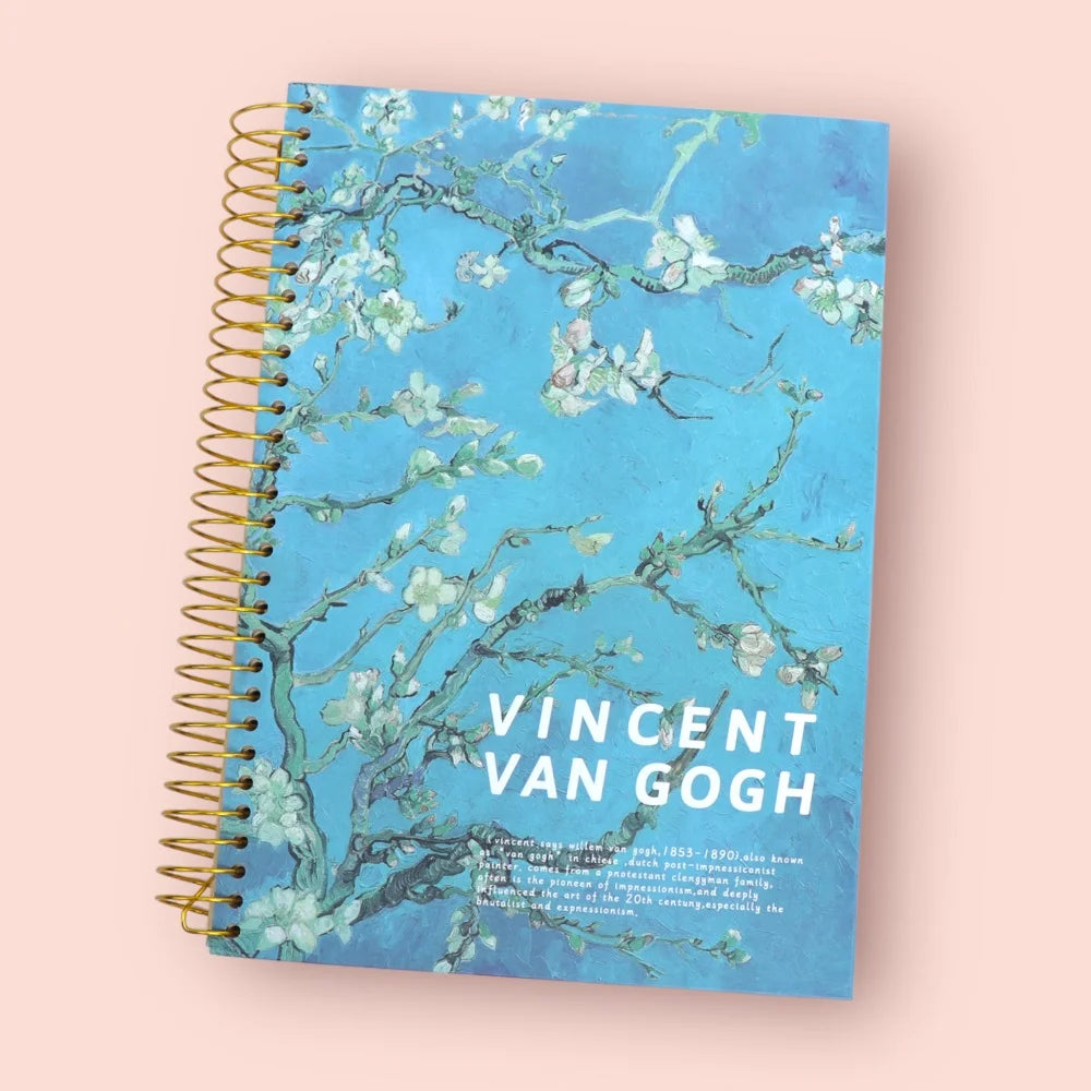Vincent Van Gogh Almond Tree Coil Register Notebook
