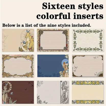 Alphonse Mucha Art Cover & Love Poems Theme Notebook Journal