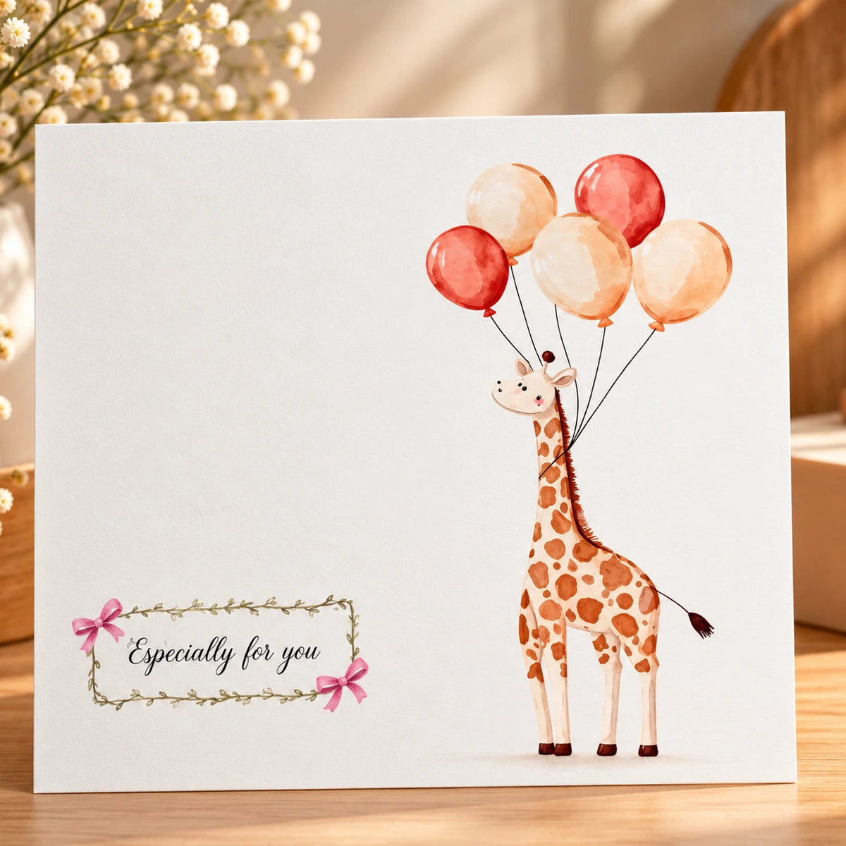 Cute Animals Birthday Greeting Cards with Envelopes