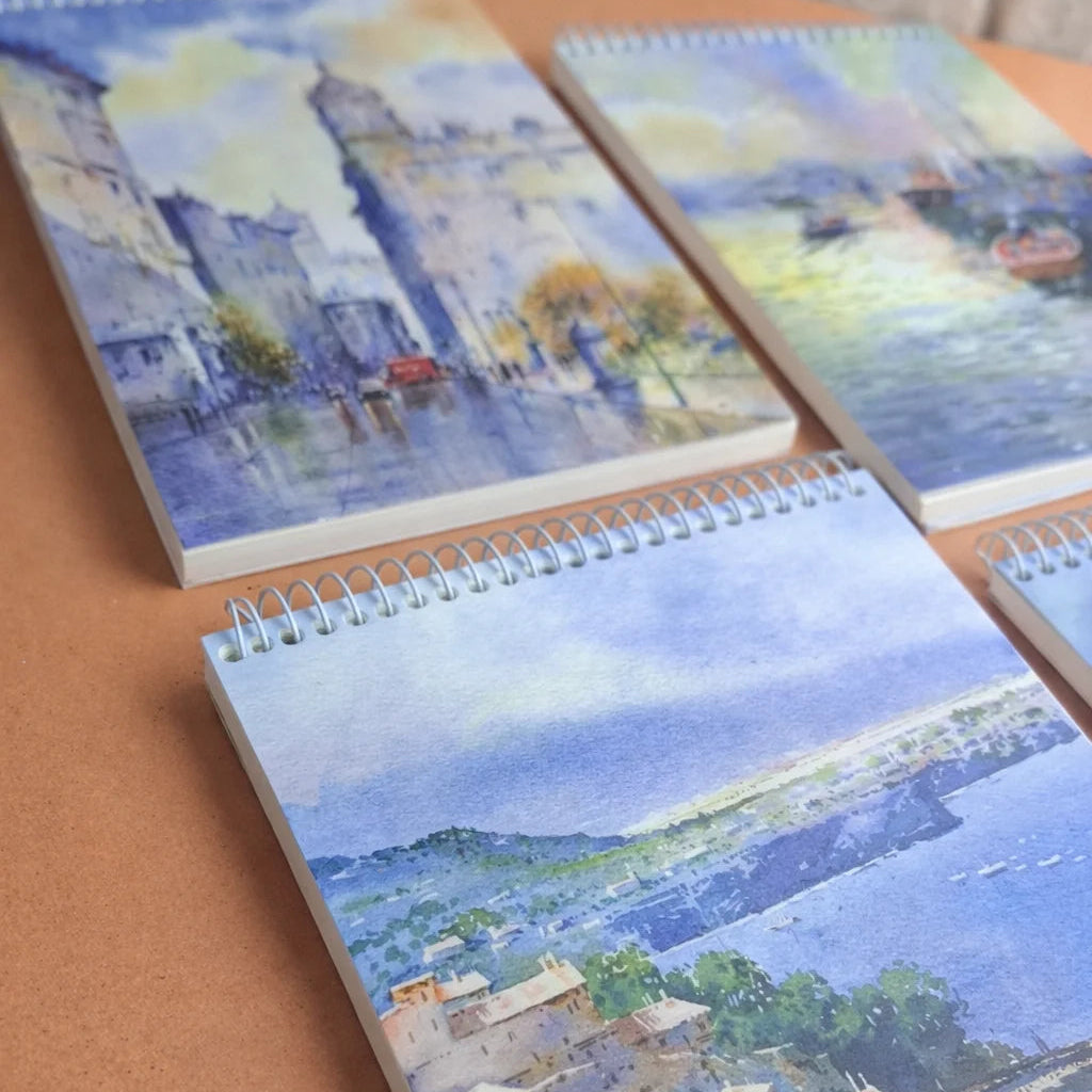 Artistic Painting Cover Spiral Sketch Pad
