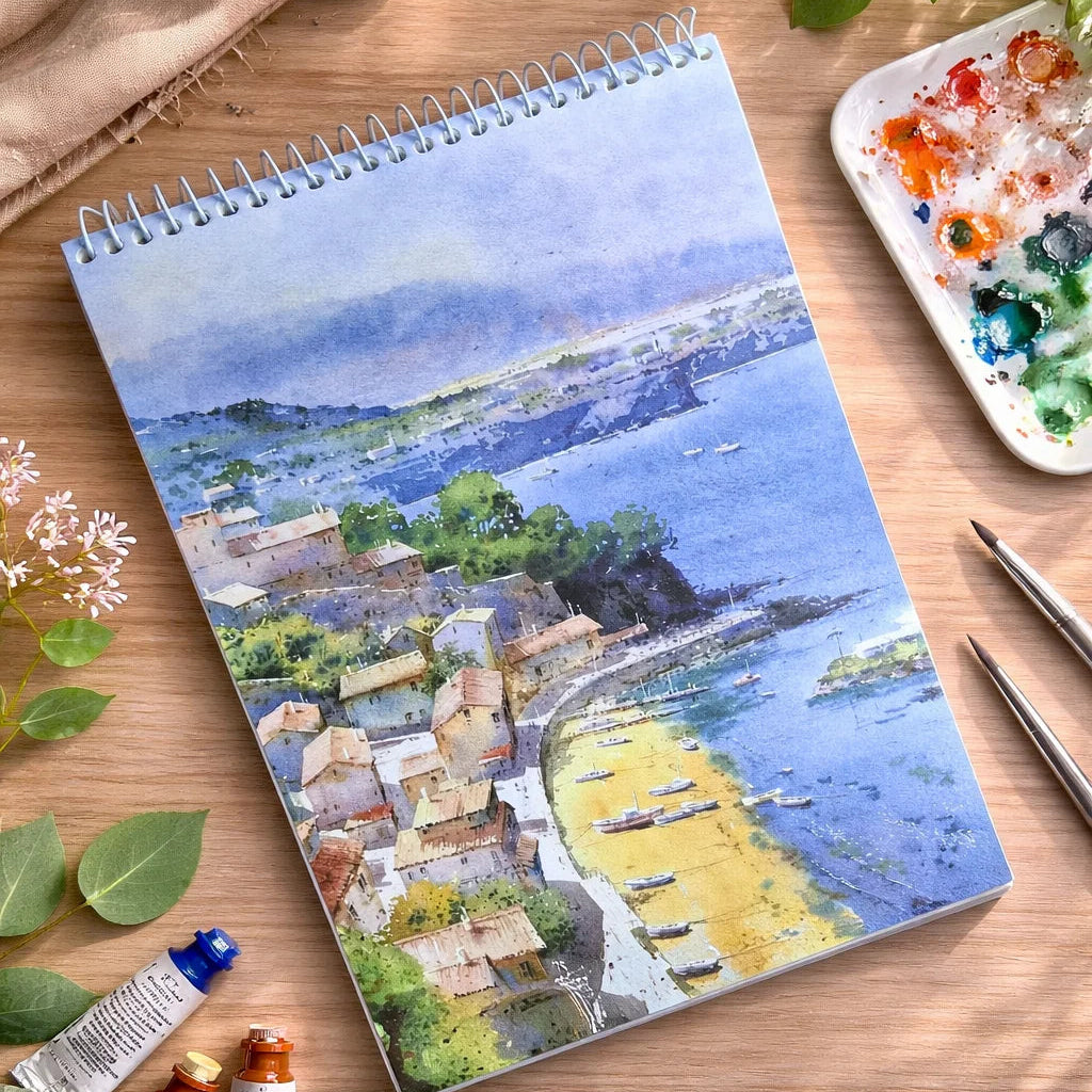 Artistic Painting Cover Spiral Sketch Pad