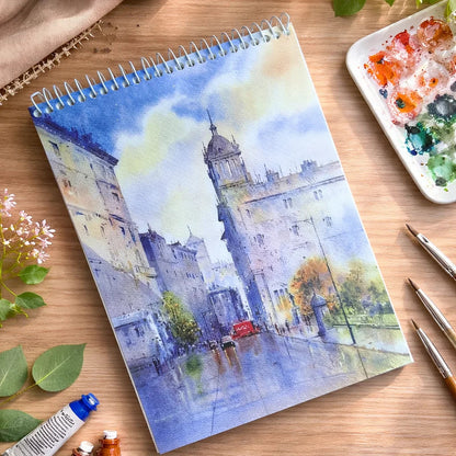 Artistic Painting Cover Spiral Sketch Pad