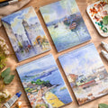 Artistic Painting Cover Spiral Sketch Pad