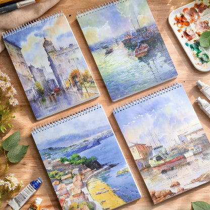 Artistic Painting Cover Spiral Sketch Pad