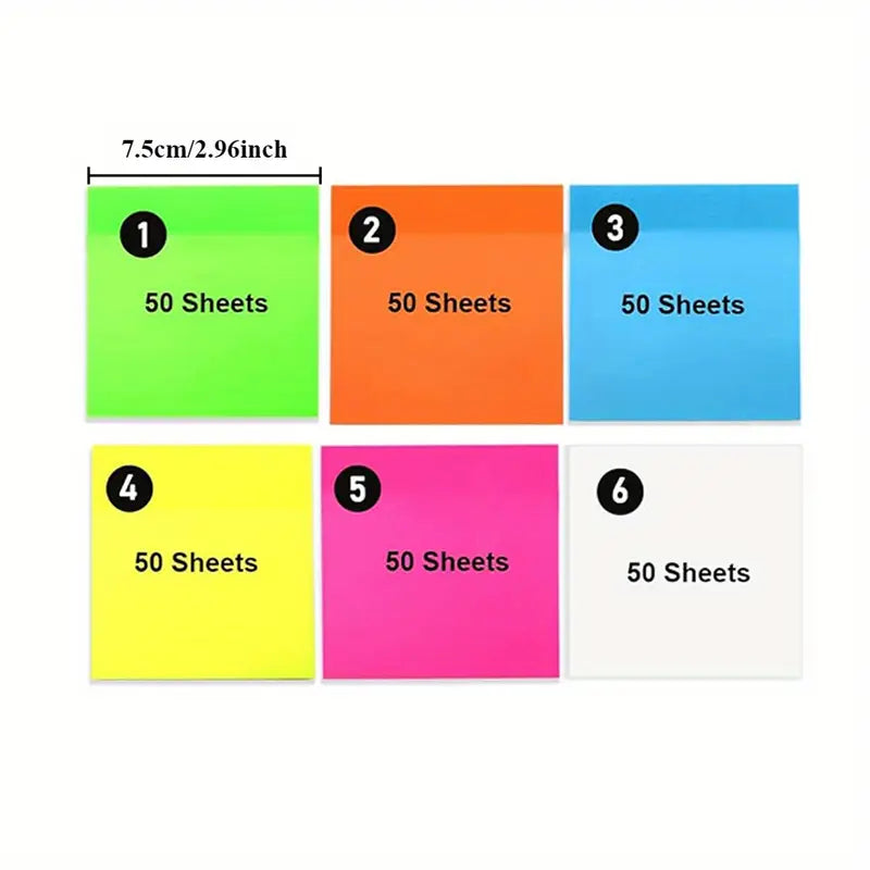 Assorted Color Sticky Notes Pastel Color Transparent Sticky Notes – thepaperworm