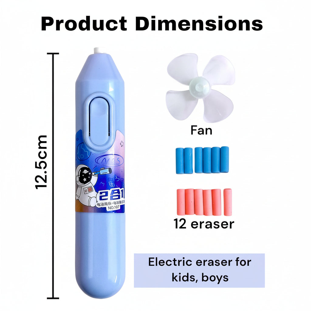 Astronaut Space Electric fan - Eraser Set