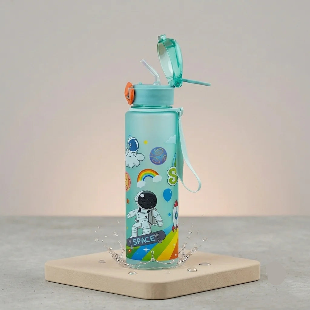 Astronaut Space Station Sipper Water Bottle