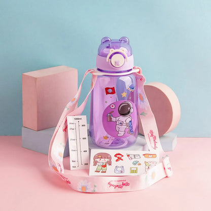 Astronaut Space Station Sipper Water Bottle