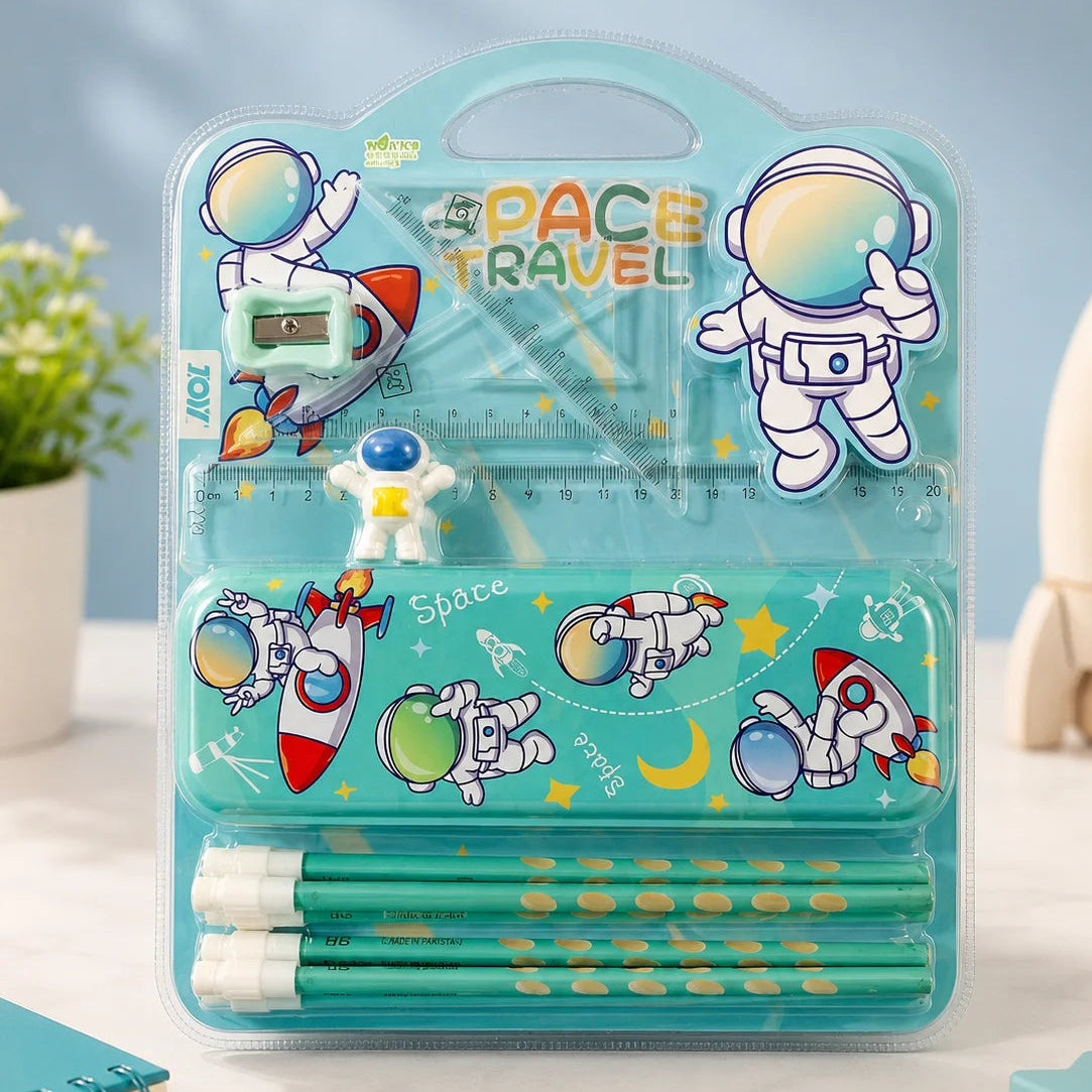 Astronaut Stationery Set Turqoise