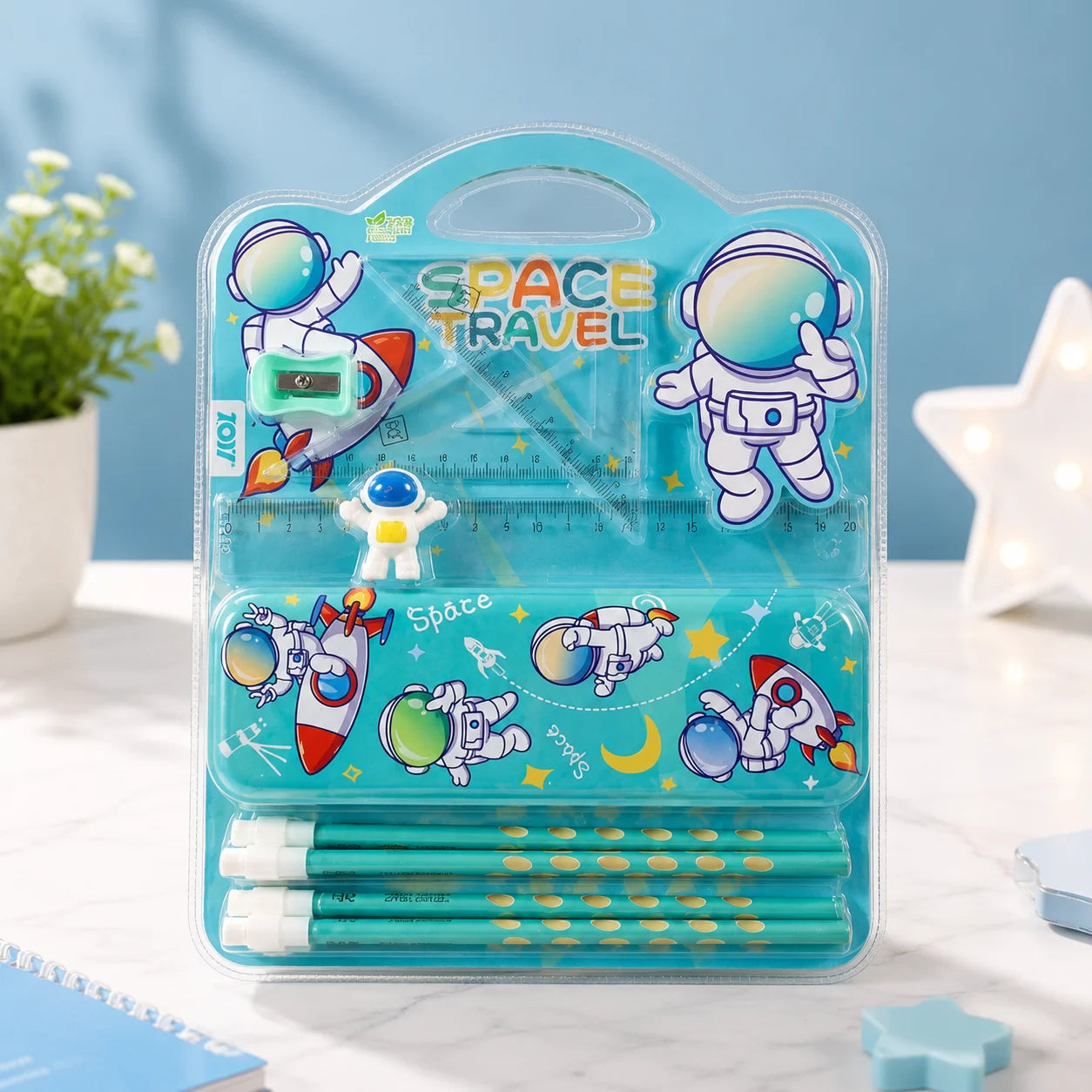 Astronaut Stationery Set Turqoise