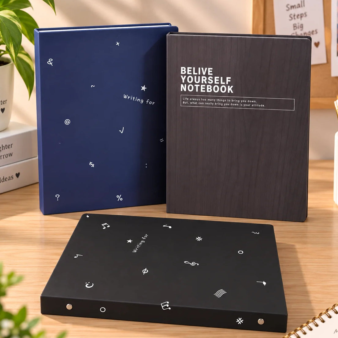 Premium Cover Believe Yourself Binder Journal