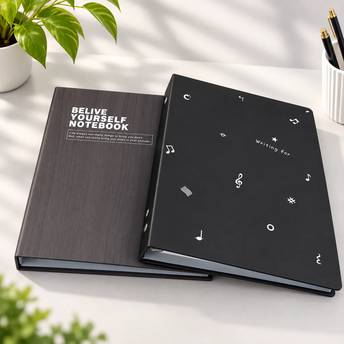 Premium Cover Believe Yourself Binder Journal