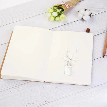 B5 Black Cover Elastic Closure Sketchbook