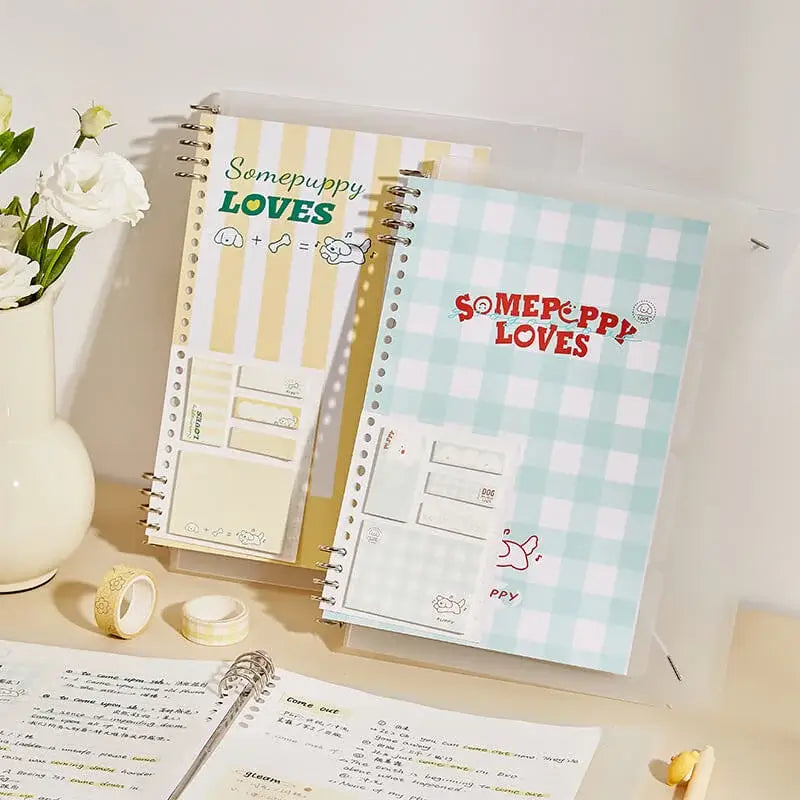 B5HappyPuppyParadiseBinderSet#Ringbinder#officebinder#documentbinder#binderpockets#binderclips#schoolbinder#presentationbinder#zipperbinder#heavydutybinder#3ringbinder#binderlables#bookbinder#spiralbinder#b5sizebinder#puppystylebinderset