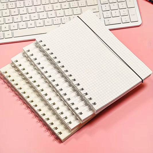 B5 Grid Notebook with Elastic Closure