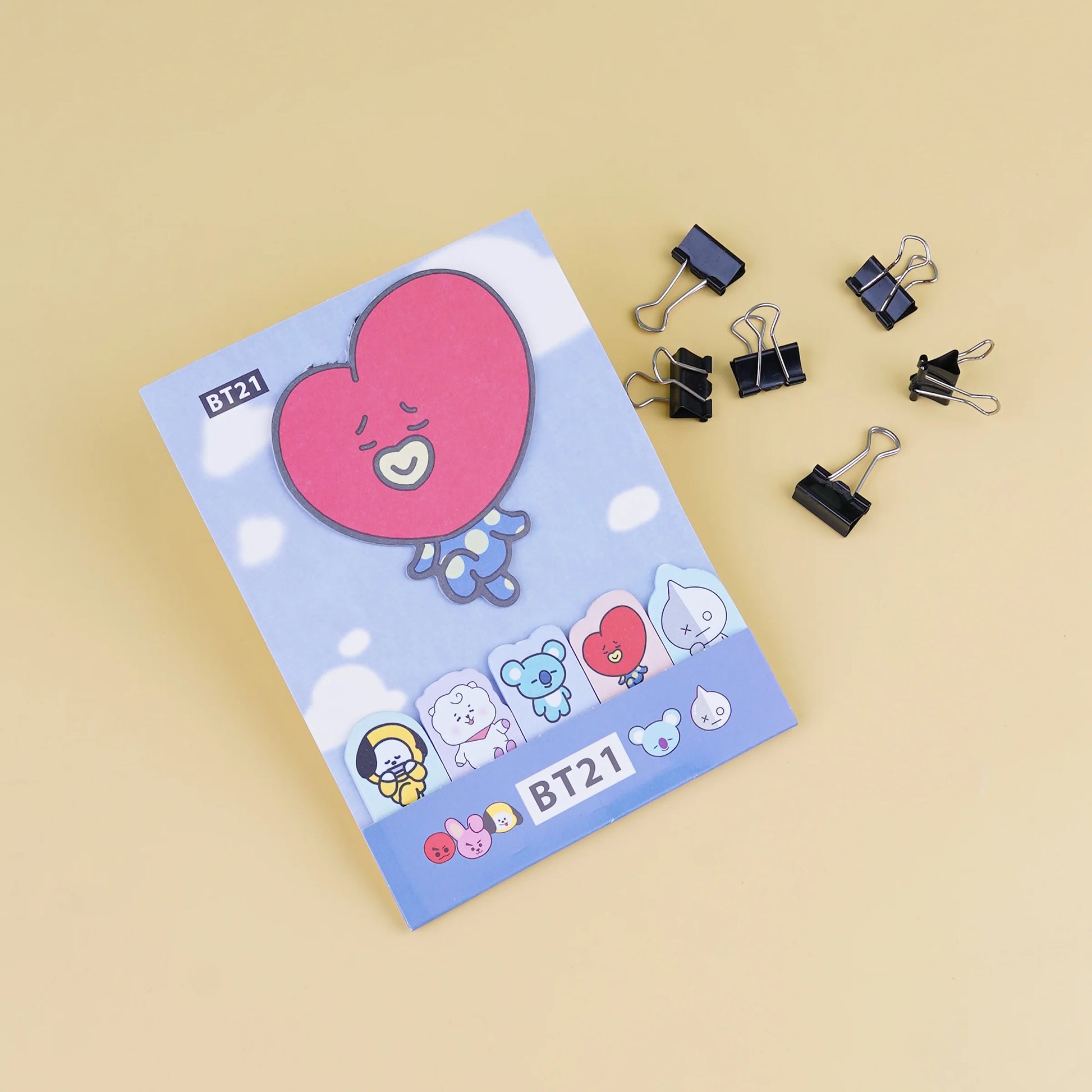 BTS BT21 Sticky Note Strips and Tabs – thepaperworm
