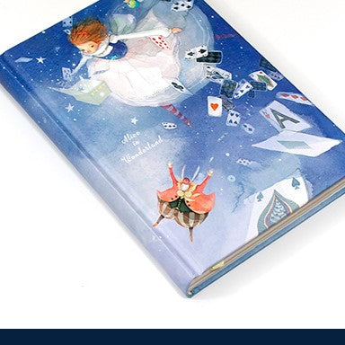 Alice in Wonderland Pastel Covers Designed Pages Journals