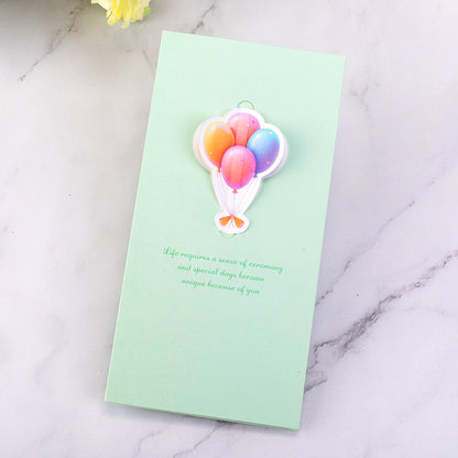 3D Cutout Wishes Greeting Cards