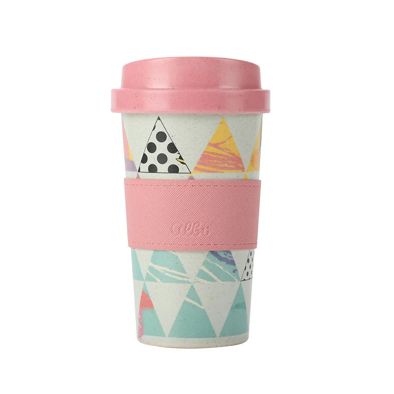 Bamboo Fiber Portable Tea and Coffee Cup - Triangle