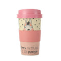 Bamboo Fiber Portable Tea and Coffee Cup - Zebra