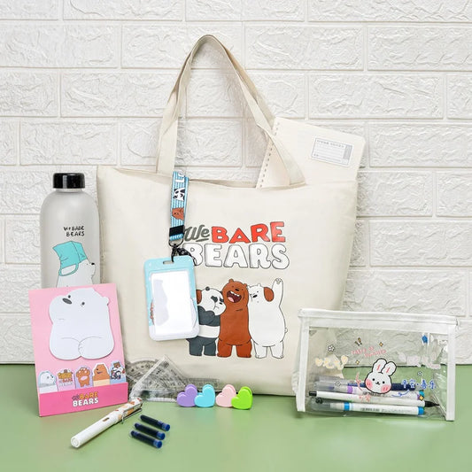 Bare Bears Summer Gift Stationery Bundle with Shoulder Bag