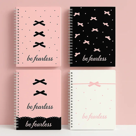 Be Fearless Bow Spiral Notebook Set