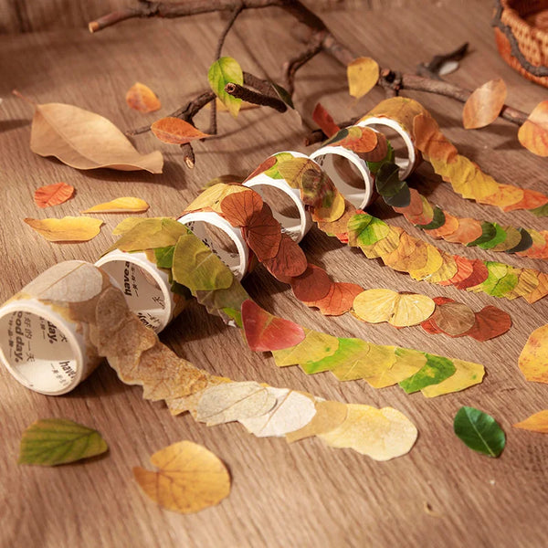 Mixed Leaves Decorative Washi Tape Stickers