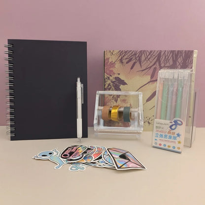 Black Pages Notebook Stationery Pack