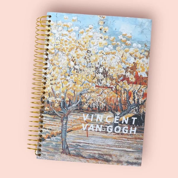 Vincent Van Gogh Series Blooming Flower Coil Register Notebook