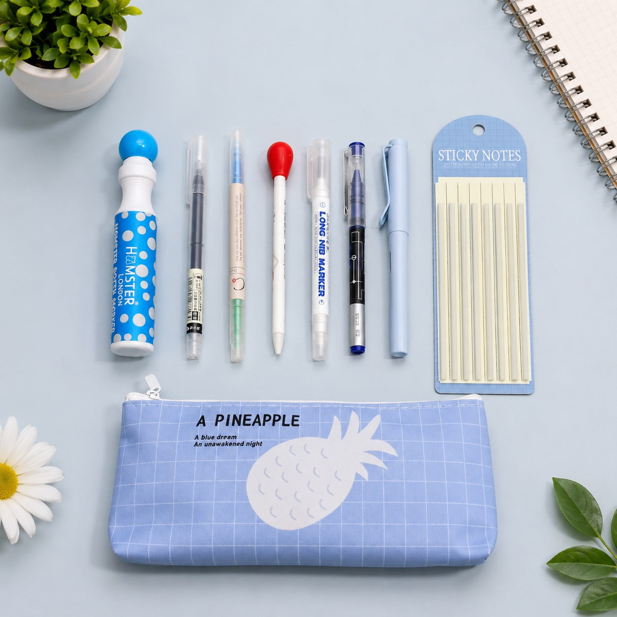 Blue Pineapple Stationery Gift Set
