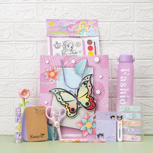 Butterfly Dreams Kids Stationery & Art Gift Set