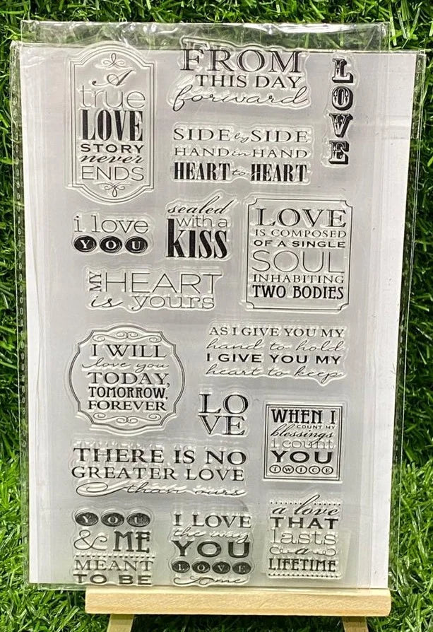 Transparent Silicon Stamp Sheets