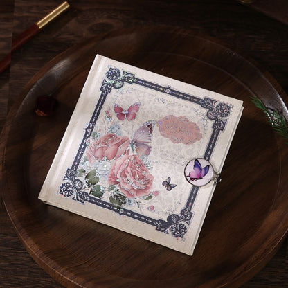 Rosses n Butterfly Square Designed Pages Planner Journal