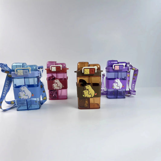 Capybara Double Drink Square Bottle