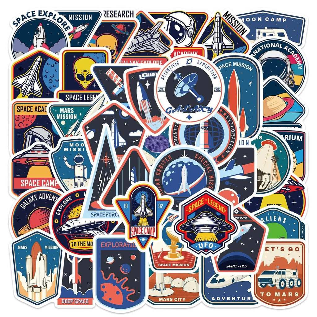 Cartoon Astronaut Space Decorative Stickers Pack
