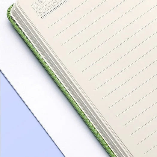 Cartoon Embossed Leather Cover Notebook