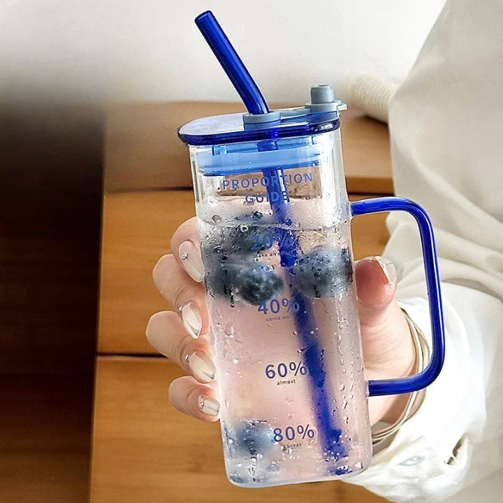 Emoji Acrylic Glass Cup with Handle – thepaperworm