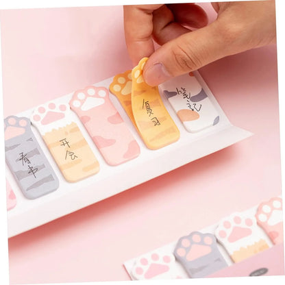Cat Paw Sticky Note Strips n Tabs