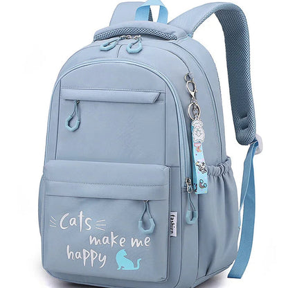 Cats Make Me Happy Pastel Color Backpack