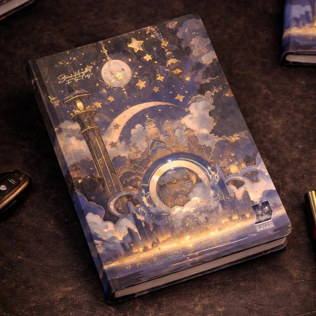 Celestial Magical City Hardcover Illustrated Art Journal