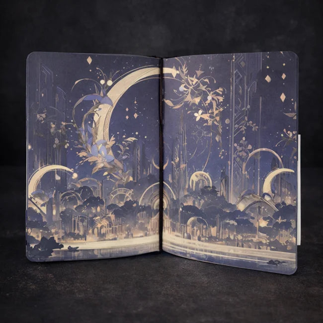 Celestial Magical City Hardcover Illustrated Art Journal