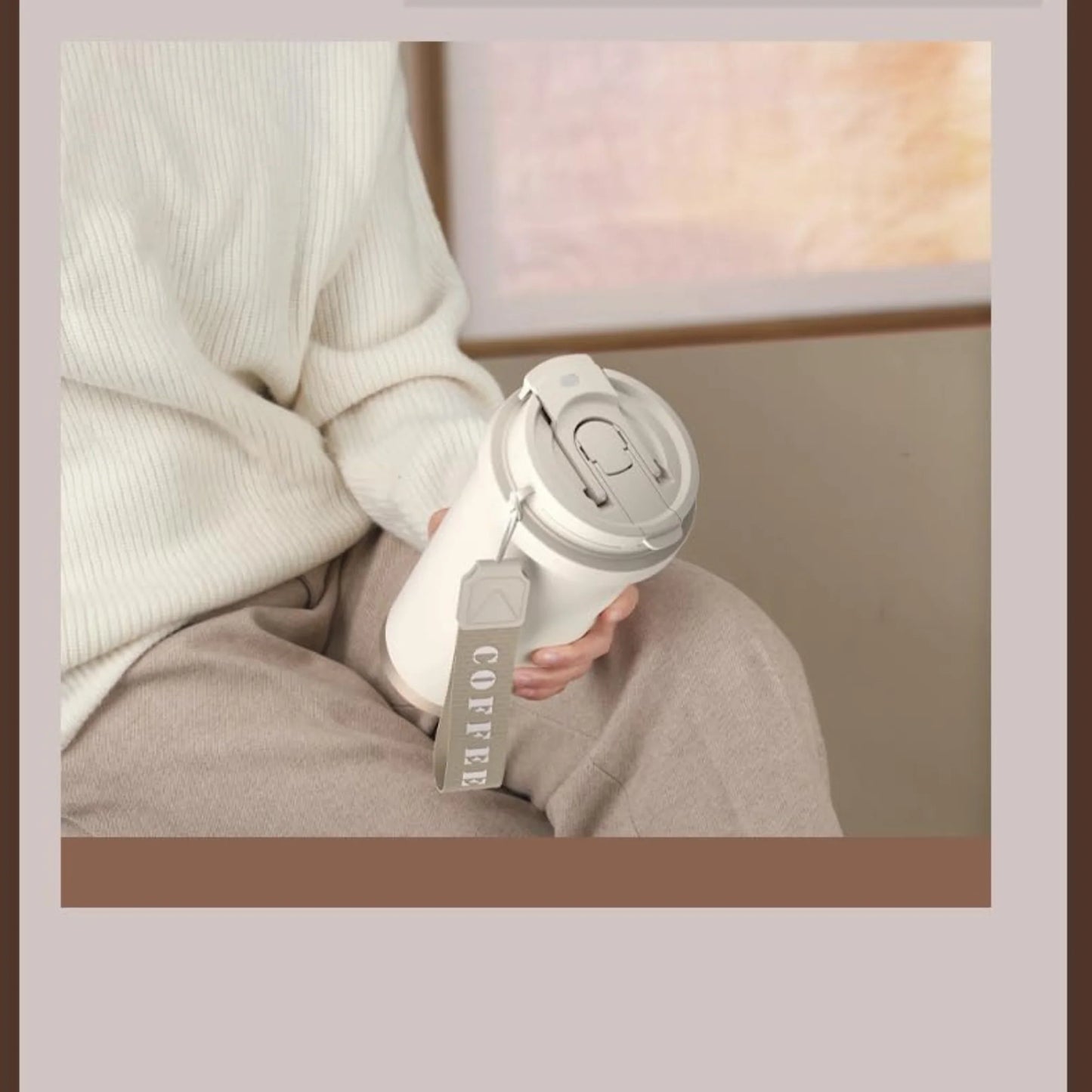 Solid Coffee Tumbler for Hot & Cold Drinks